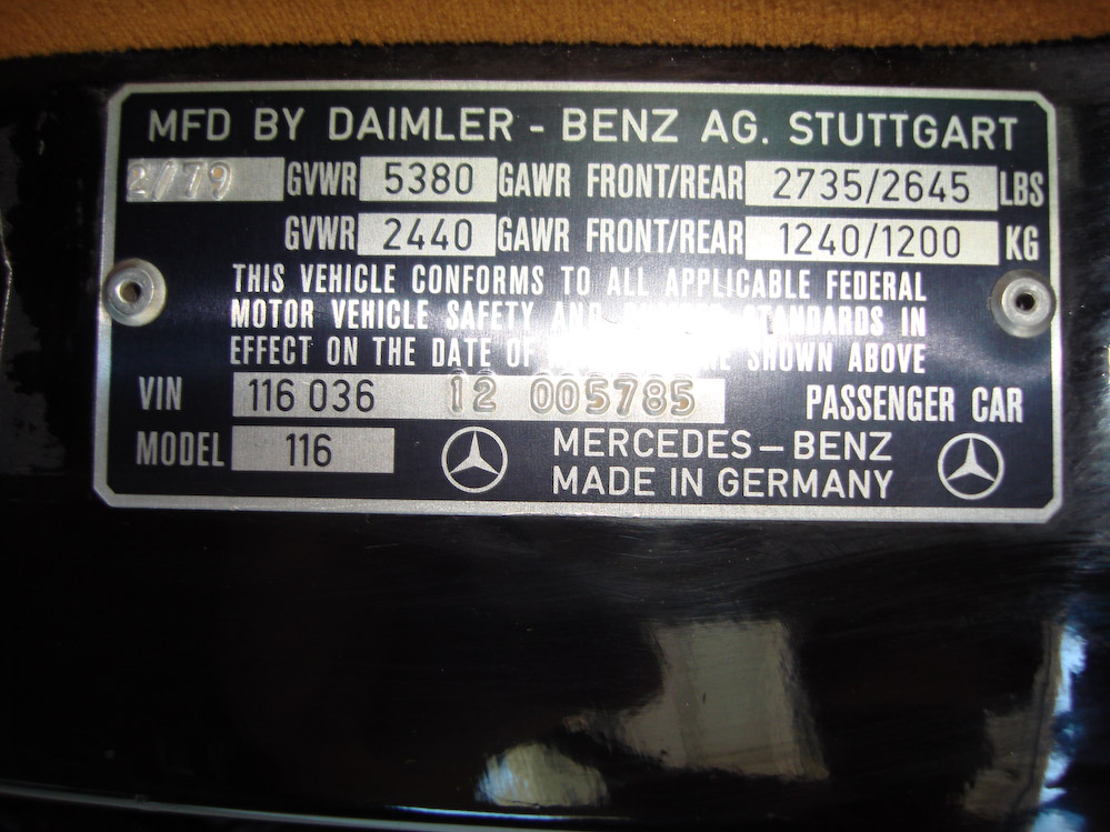 1979Mercedes-Benz450SEL69SedanJB7110
